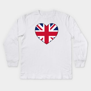 Heart - Great Britain _117 Kids Long Sleeve T-Shirt
